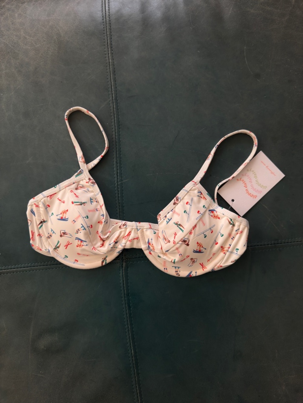 Dippin Daisys West Coast Underwire Bikini Top Hit The Slopes Small NWT